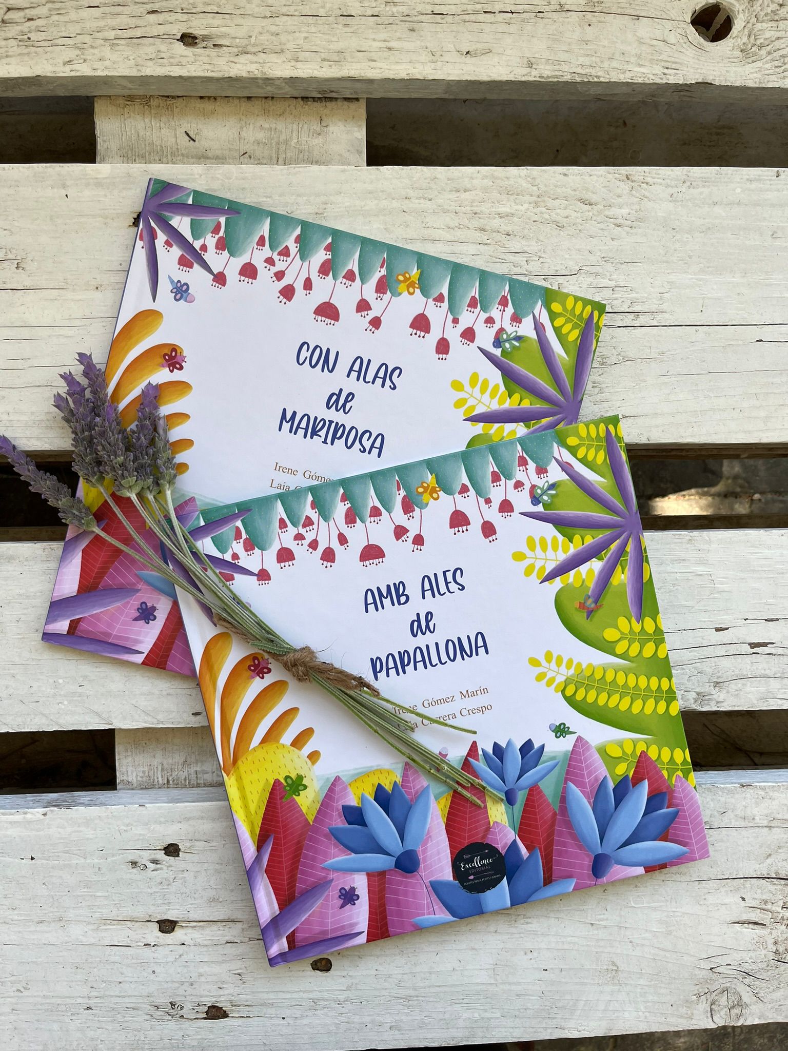 Portada Con alas de mariposa